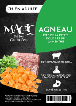 Croquettes Magic Grain Free Chien Adulte Moyenne et Grande Race Agneau