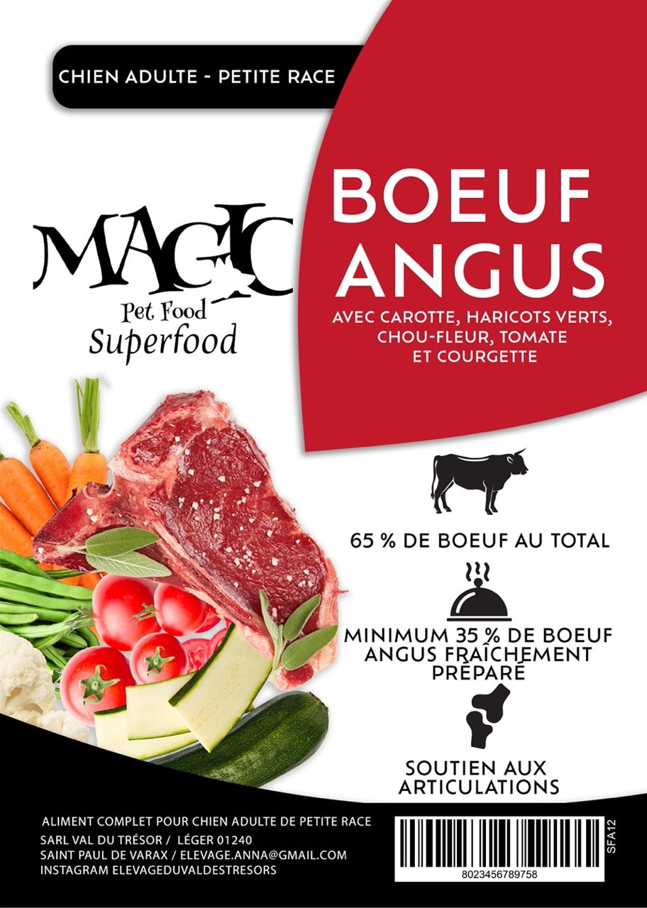 Croquettes Chien Magic Superfood  Race Adulte Boeuf Angus 65%