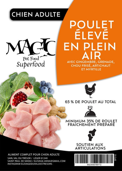 Croquettes Magic Superfood  Moyenne et Grande Race Poulet 65%