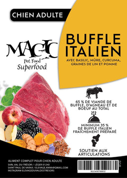 Croquettes Magic chien Superfood Moyenne et Grande Race Buffle Italien 65%