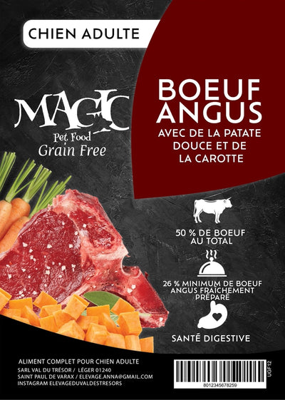 Croquettes Magic Grain Free Boeuf Angus Moyenne et Grande Race